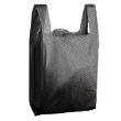 Woven Carry Bag Large Black, 330mm x 145mm x 415mm, 30gsm 150 Bags/Box